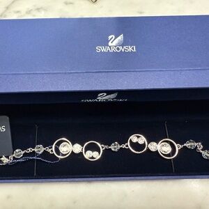Swarovski Silver Bracelet with Clear Crystals
